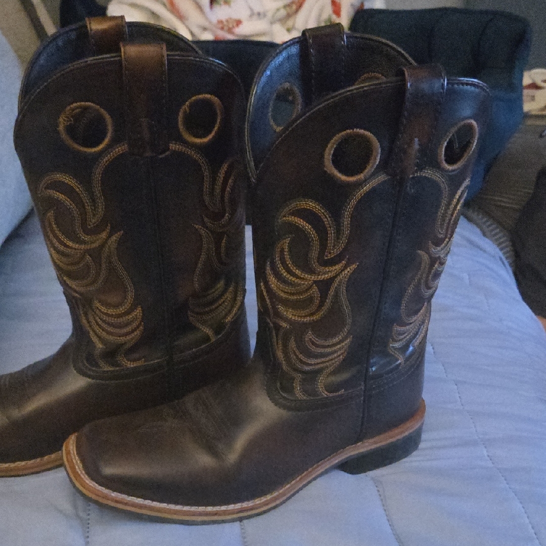 Smoky Mountain Black Leather Boots